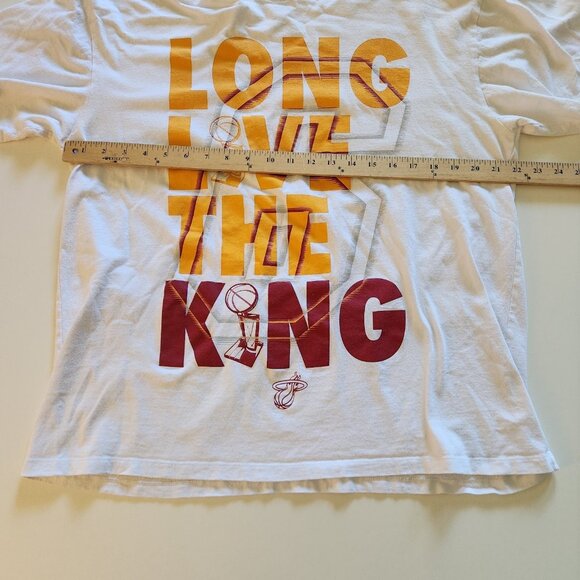UNK Lebron James Long Live the King Miami Heat T-Shirt White Mens Large - Picture 10 of 10